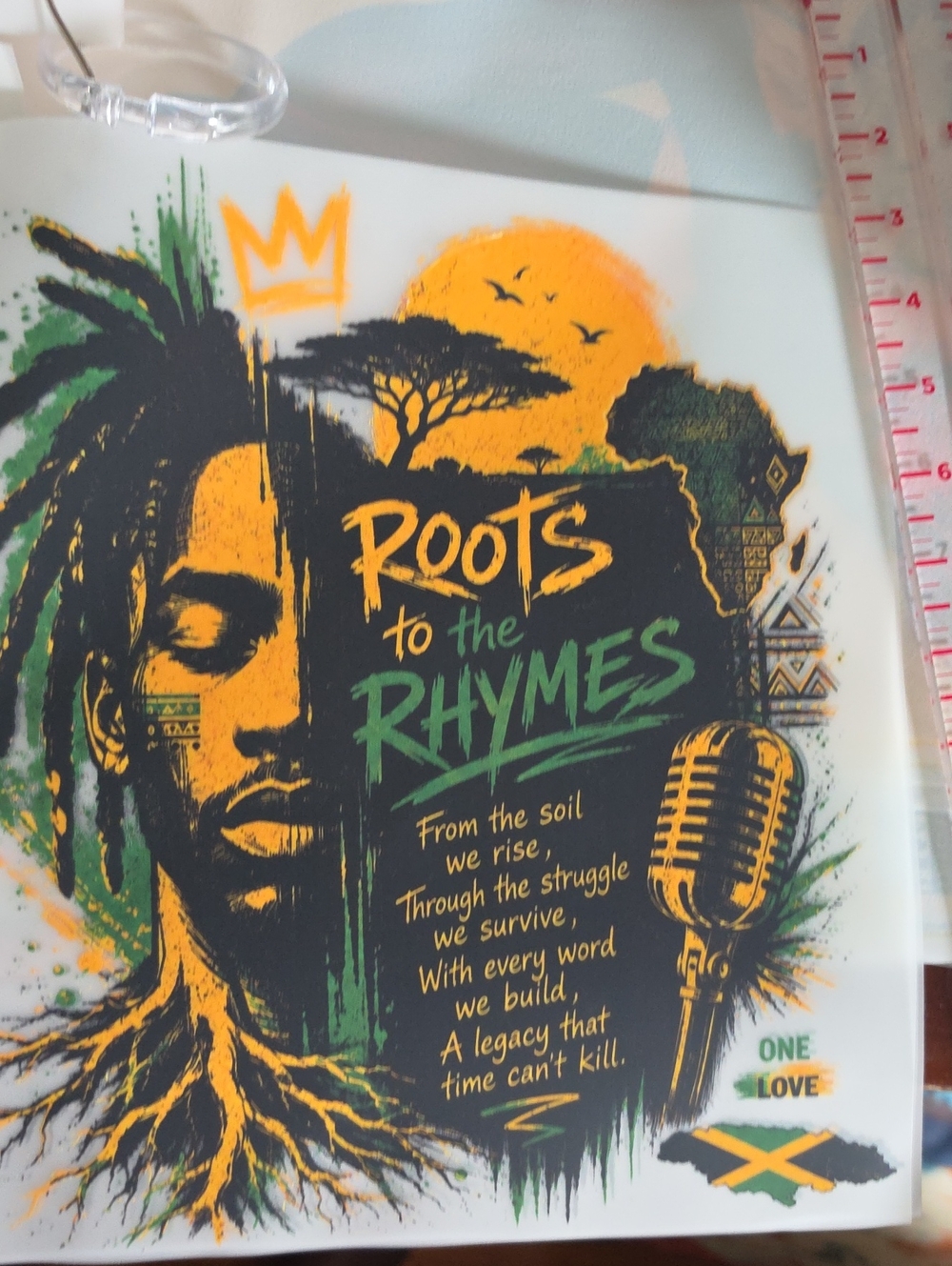 Buju Baton Roots to the Rhymes 2026 Concert Iron On